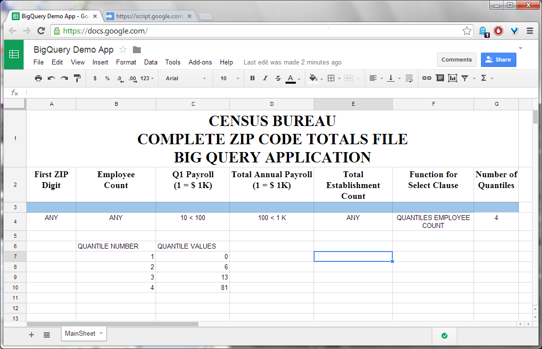 Front-end Google BigQuery with a Google Spreadsheet Part 2 - The ...