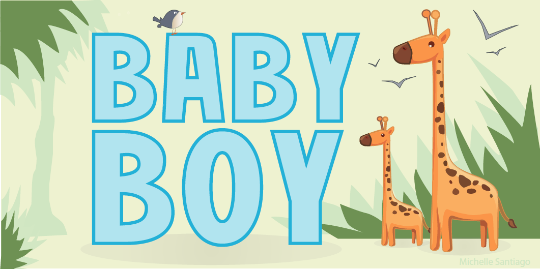 Michelle Santiago: Illustrator: Baby Shower Banners
