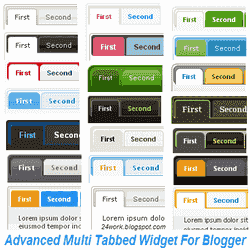 Multi Tabbed Widget For Blogger