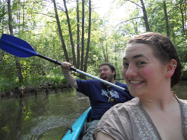 friends canoeing