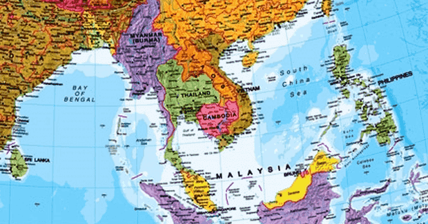 Negara thailand dan myanmar memiliki bentuk geografis