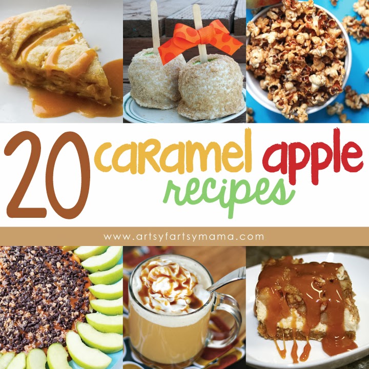 20 Caramel Apple Recipes at artsyfartsymama.com