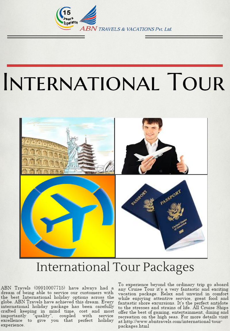ABN Travels and Vacation Pvt Ltd Tour And Travels Company in Noida