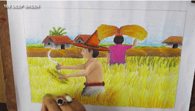Teknik menggambar pemandangan desa Teknik menggambar pemandangan desa dengan mudah