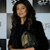 Sushmita Sen Hot Legs Thigh Stills In Mini Black Dress