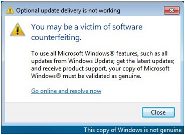 Fix Windows 7 Not Genuine Error