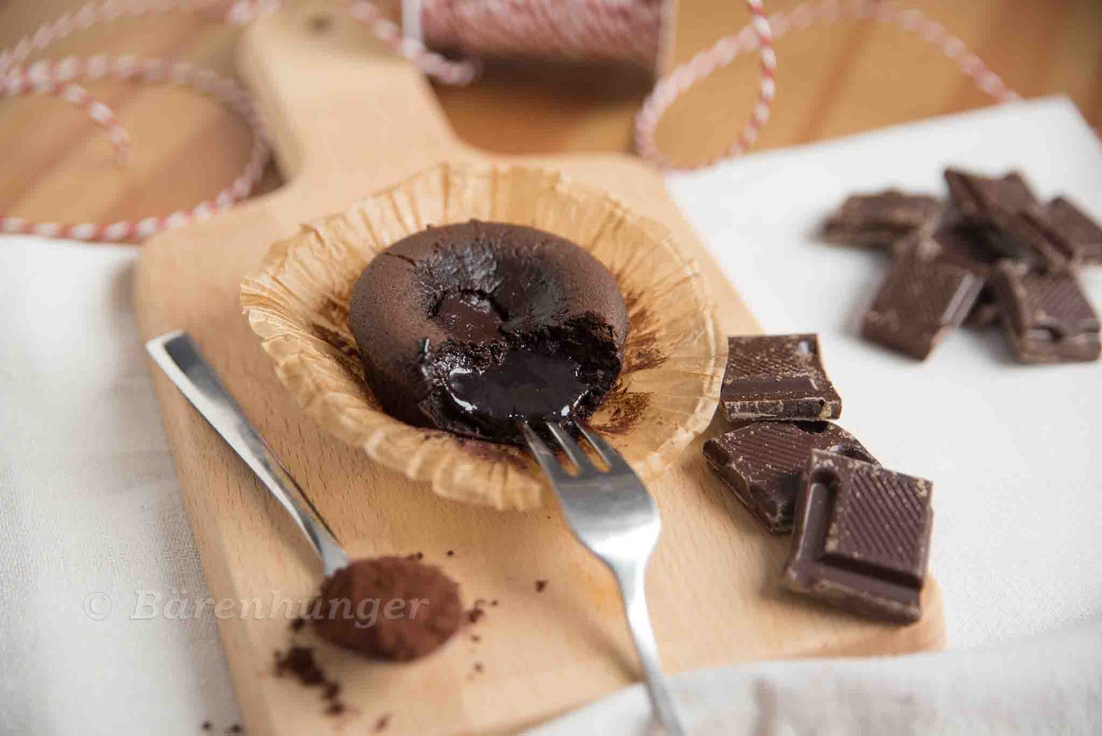 Lebkuchen Schokoladen Törtchen mit flüssigem Kern | Bärenhunger ...