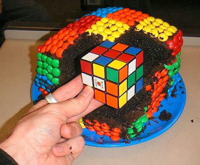 Bánh hình khối game Rubic