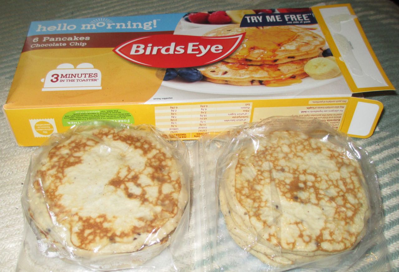FOODSTUFF FINDS Birds Eye Pancake Chocolate Chip (Morrisons) [By Cinabar]