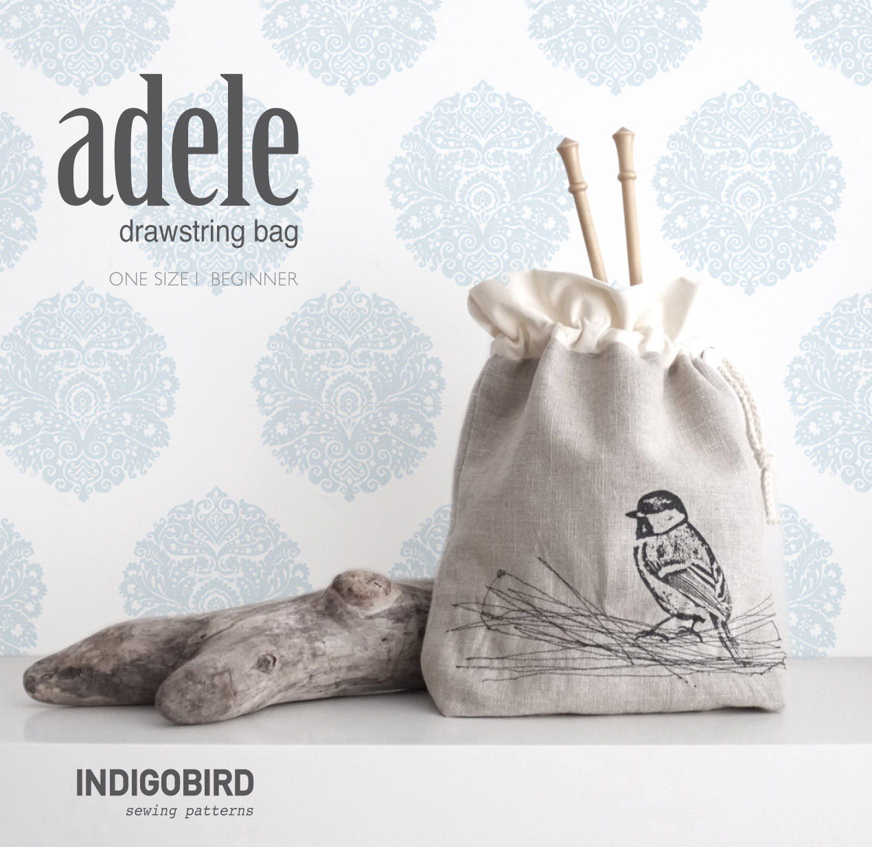 Adele Drawstring Bag Pattern