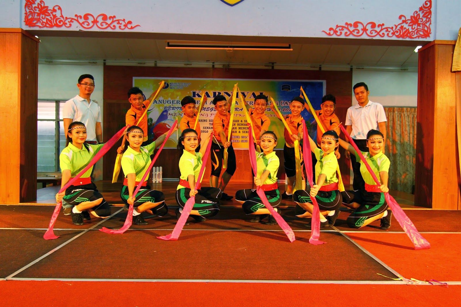 Karnival ASAT Sarawak 2014 : Senam Tari Kenyalang (SM)
