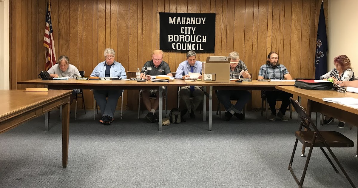 Mahanoy City Council Meeting Notes from 06/12/2018