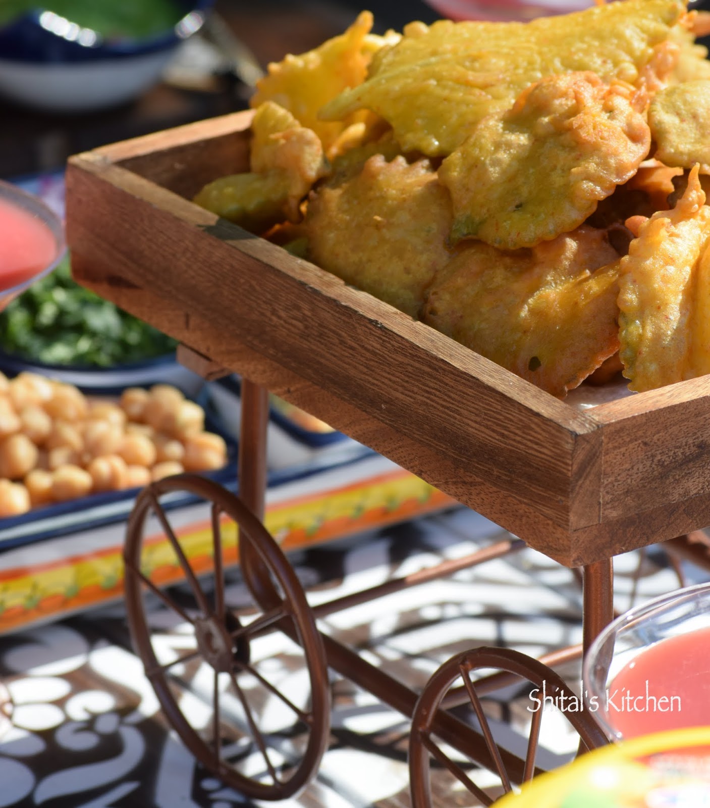 Shital'sKitchen Ajwain Pakora Chaat