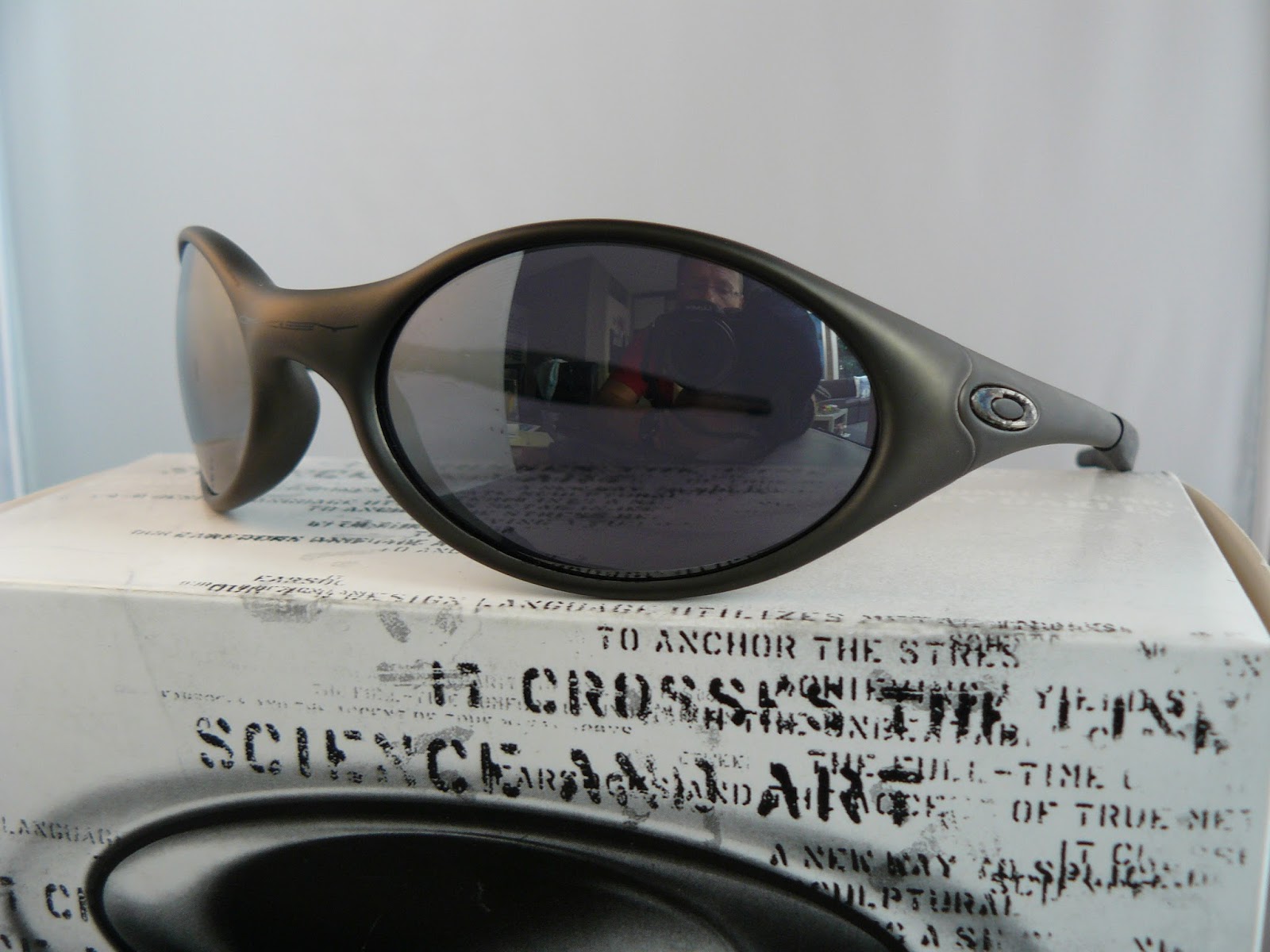 Oakleyforsale Oakley Eye Jacket, FMJ 45mm, Black Iridium