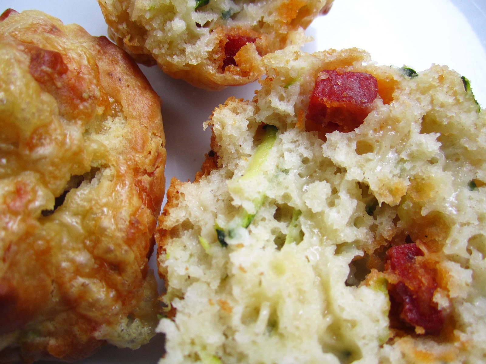 The Grazer: Courgette, Chorizo and Gruyère Muffins