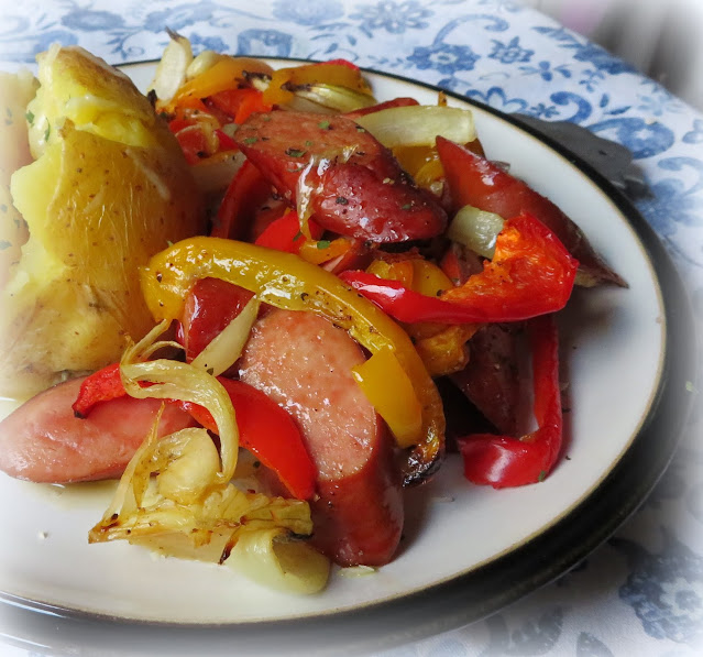 Sheet Pan Sausage & Peppers