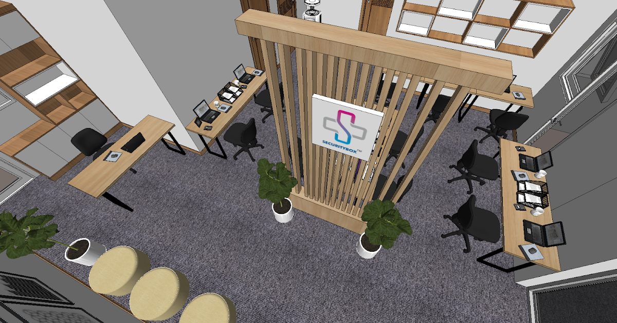 Free 3D Model Sketchup 3D Office Sketchup Model