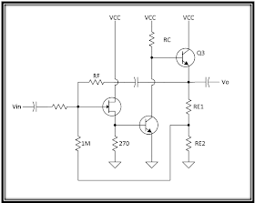 A discrete op-amp for experiments
