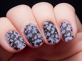 Textured spotted stamping by @chalkboardnails