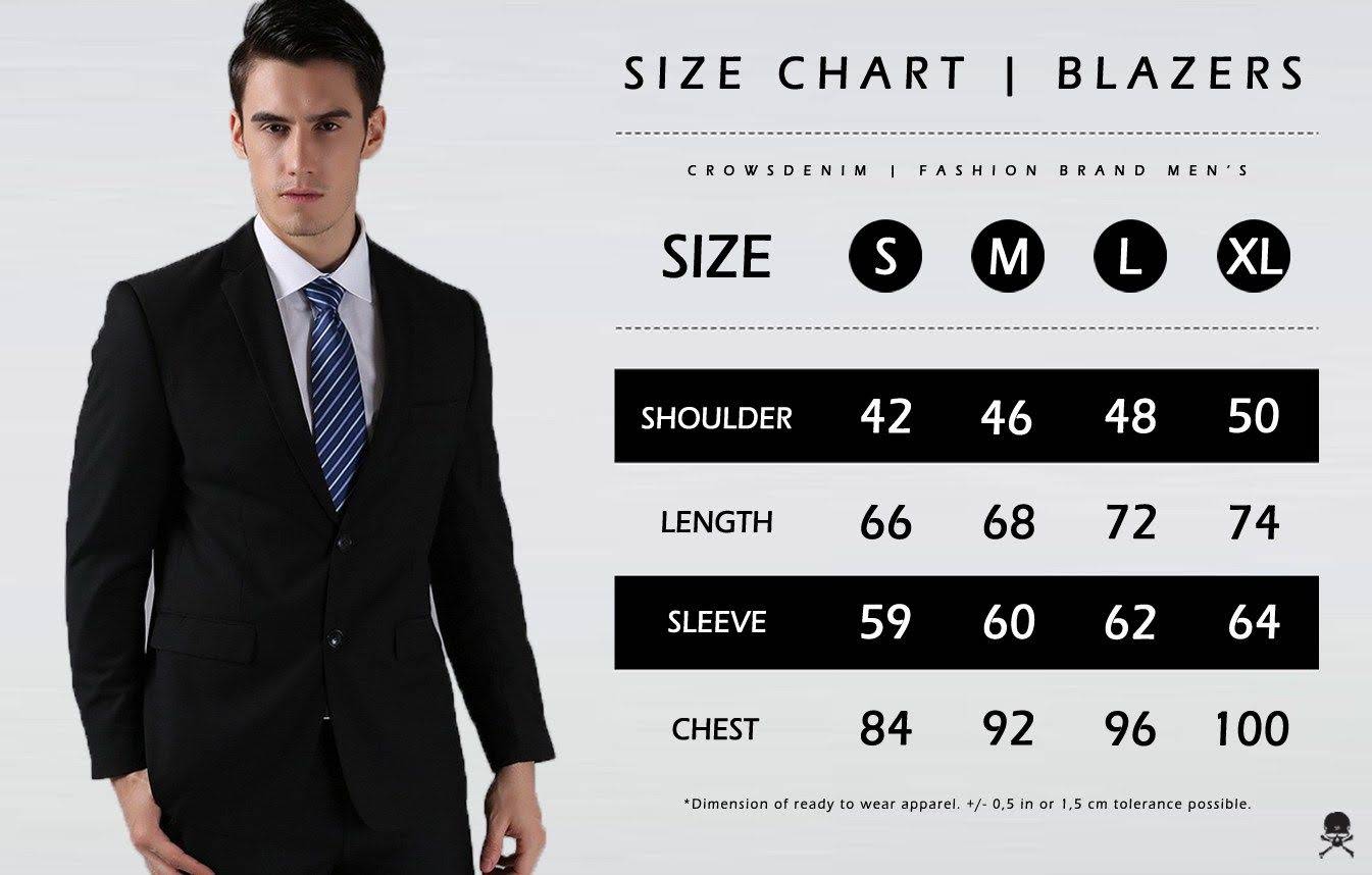 size chat blazer ukuran