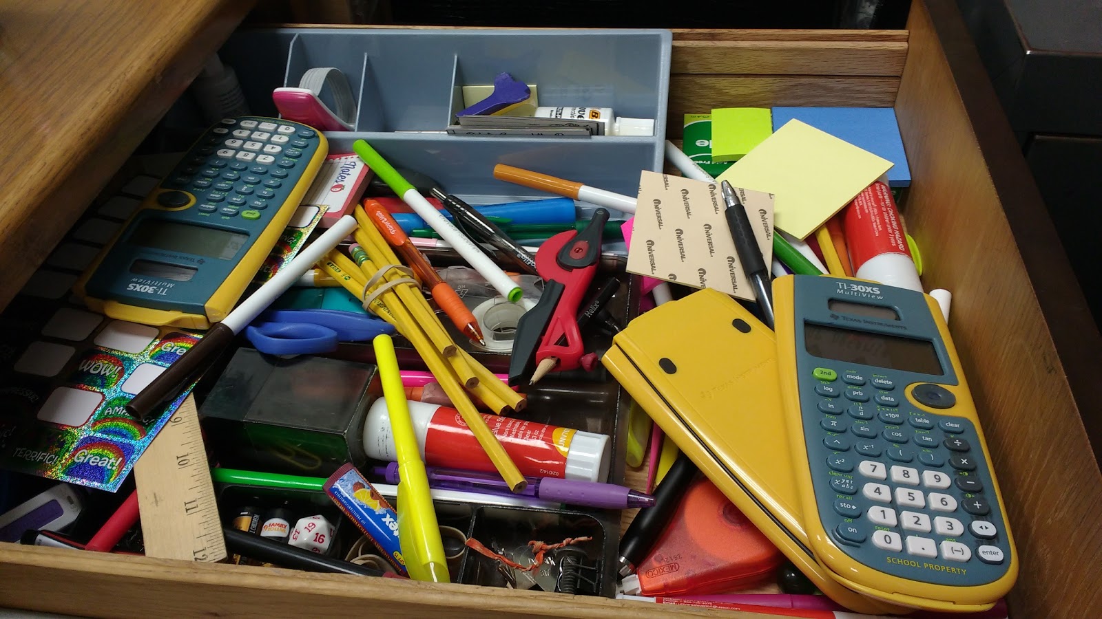Math Love Organizing My Desk Drawer