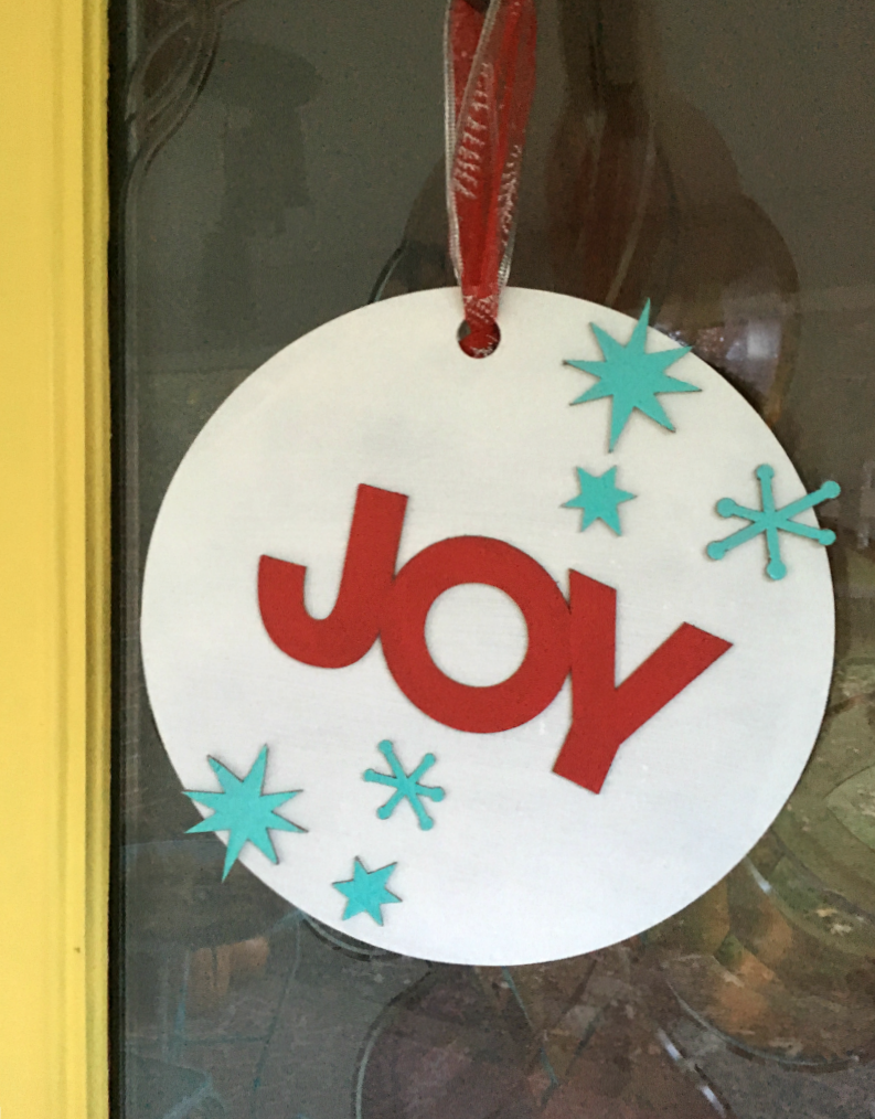 Real Girl's Realm Painted Chipboard Christmas Wreath