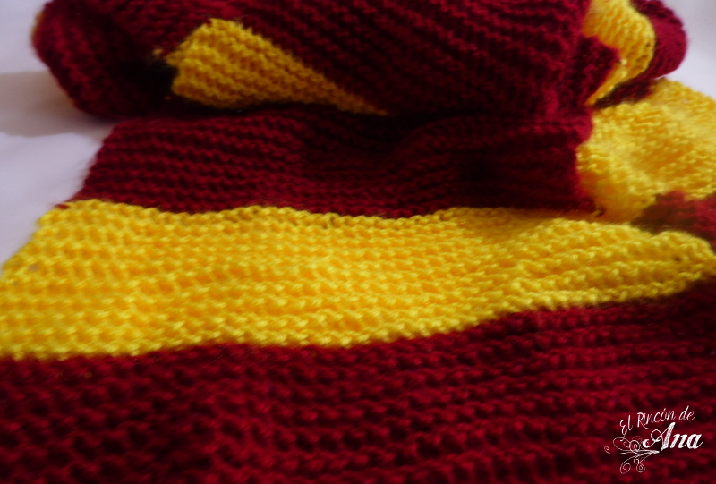 Bufanda tejida a dos agujas para principiantes