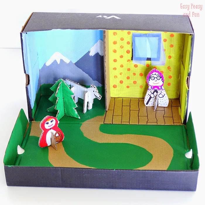 Caixa Para Contar a História da Chapeuzinho Vermelho Cantinho Alternativo