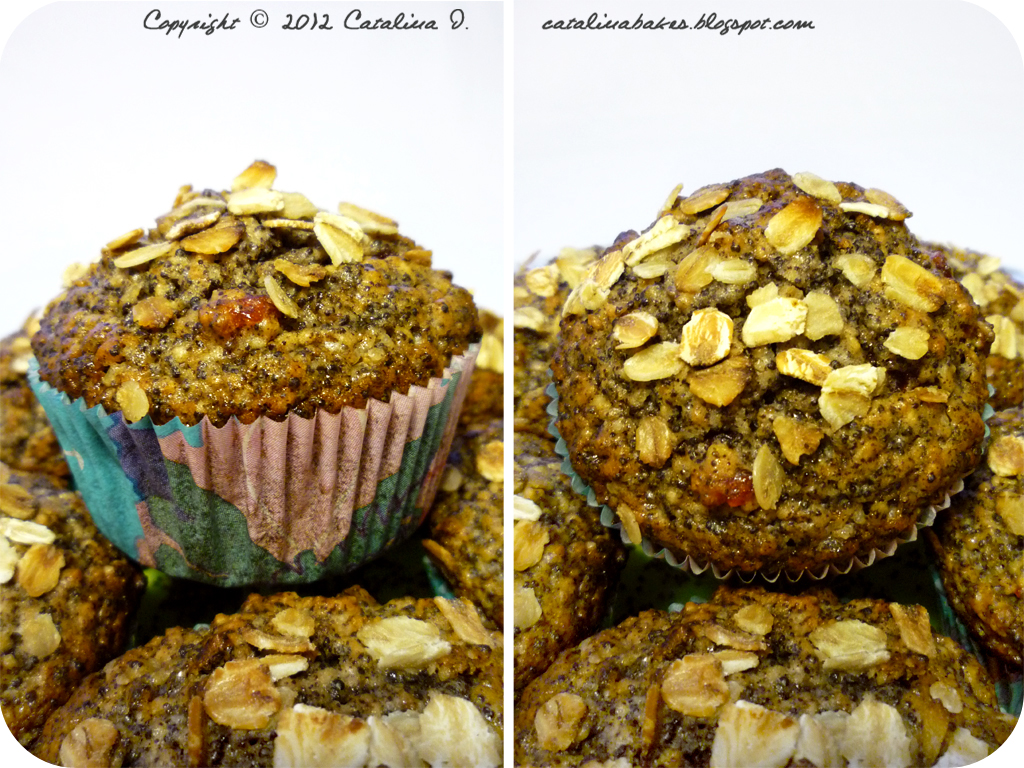 Catalina Bakes The Daring Bakers' Challenge Poppy Seed Cherry Muffins with Eggnog