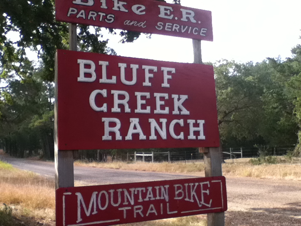 Through the woods. Bluff Creek Ranch