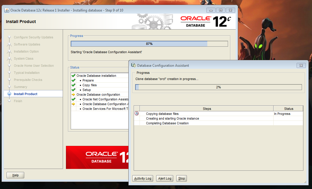 oracle 12c database download for windows