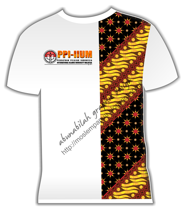 Dalam sujudku: Design Baju T-Shirt PPI IIUM
