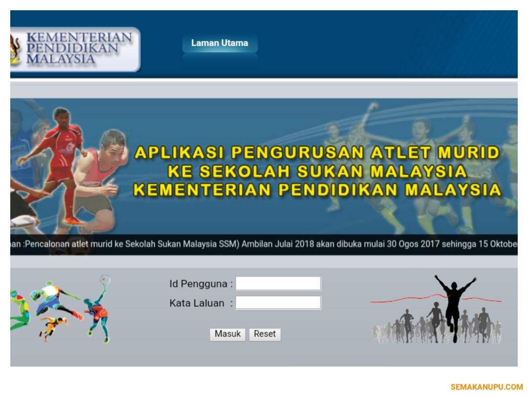 Semakan Tawaran Sekolah Sukan Malaysia (SSM) 2018 Online
