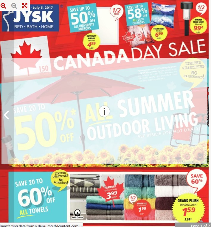JYSK flyer calgary valid June 29 July 5, 2017 Weekly Flyers Ontario