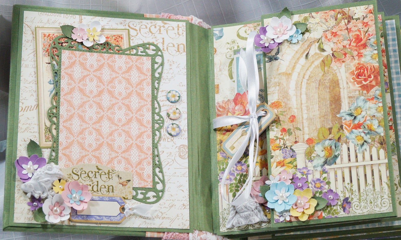Terry's Scrapbooks Graphic 45 Secret Garden Mini Album Tutorial