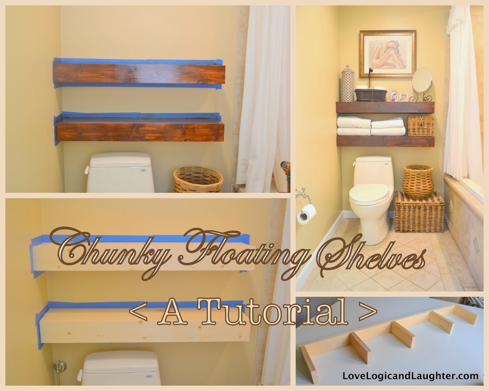 Make It Mommy Chunky Floating Shelves A Tutorial