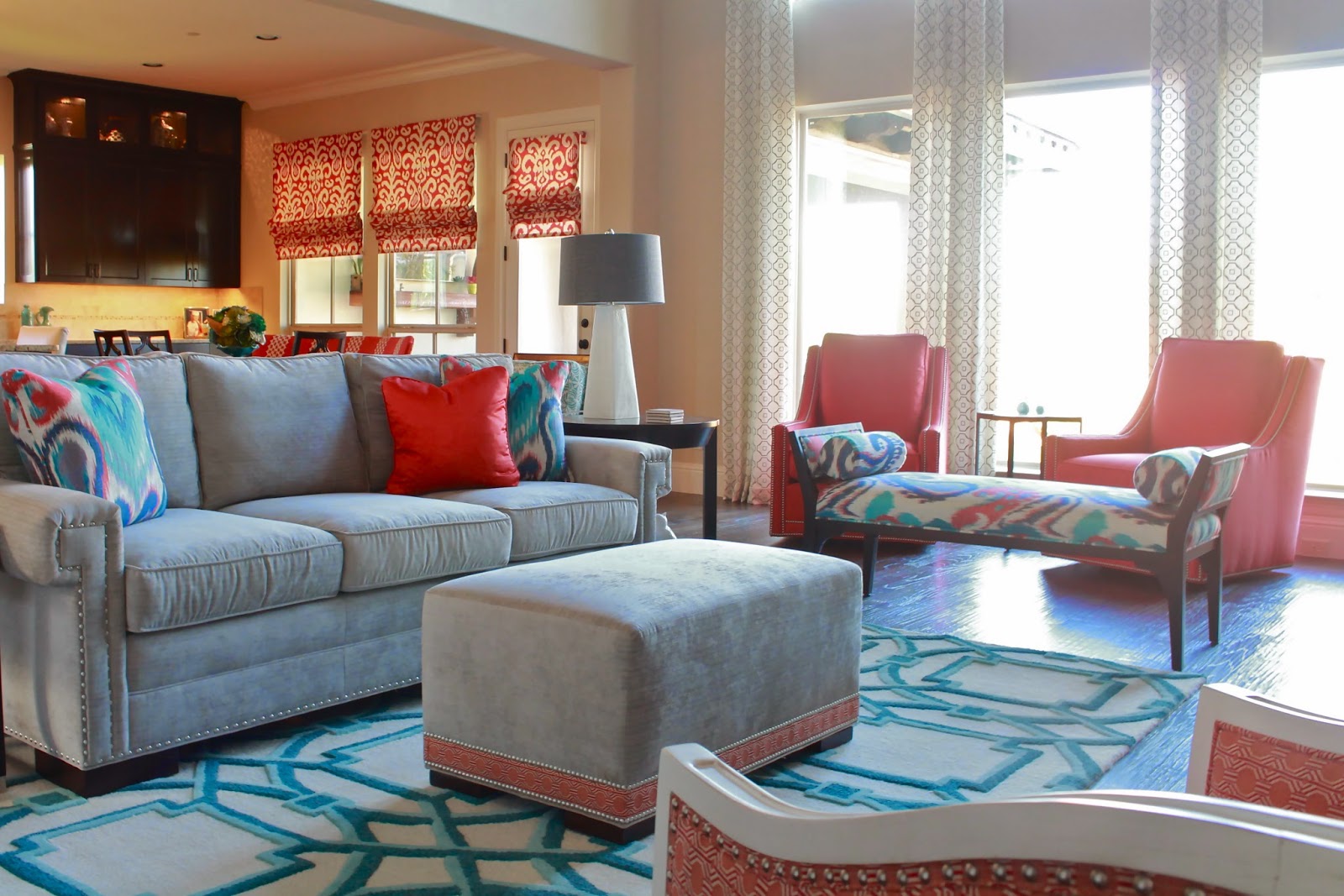 Classic with a Twist Dividing Large Living Spaces the Right Way!