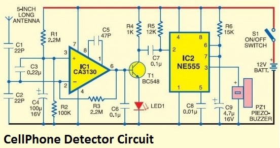 Téléphone cellulaire de détection schéma de circuit circuit diagram nokia charger 