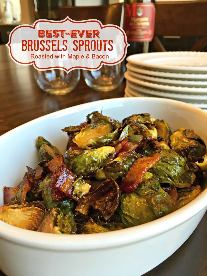 Sweet Little Bluebird BestEver Brussels Sprouts Maple Roasted Brussels Sprouts with Bacon