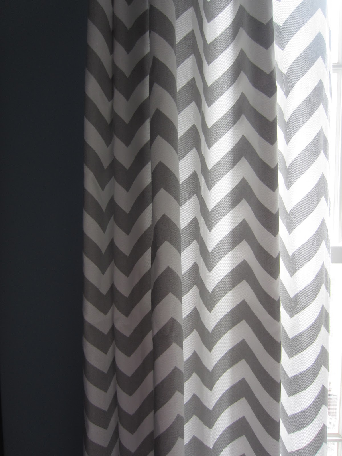 Blue Boys Bedroom Makeover With Chevron Curtains | Remodelaholic, image size:1200x1600