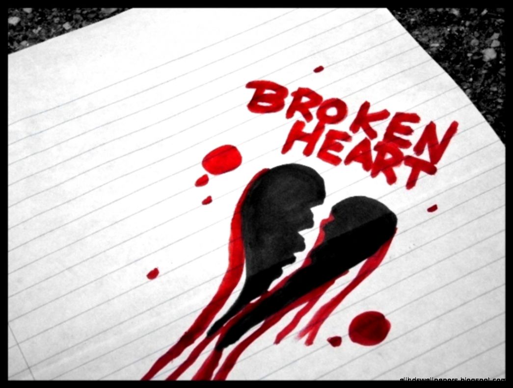 Broken Heart Drawing Hd Wallpaper Free Downloa 4349 Wallpaper