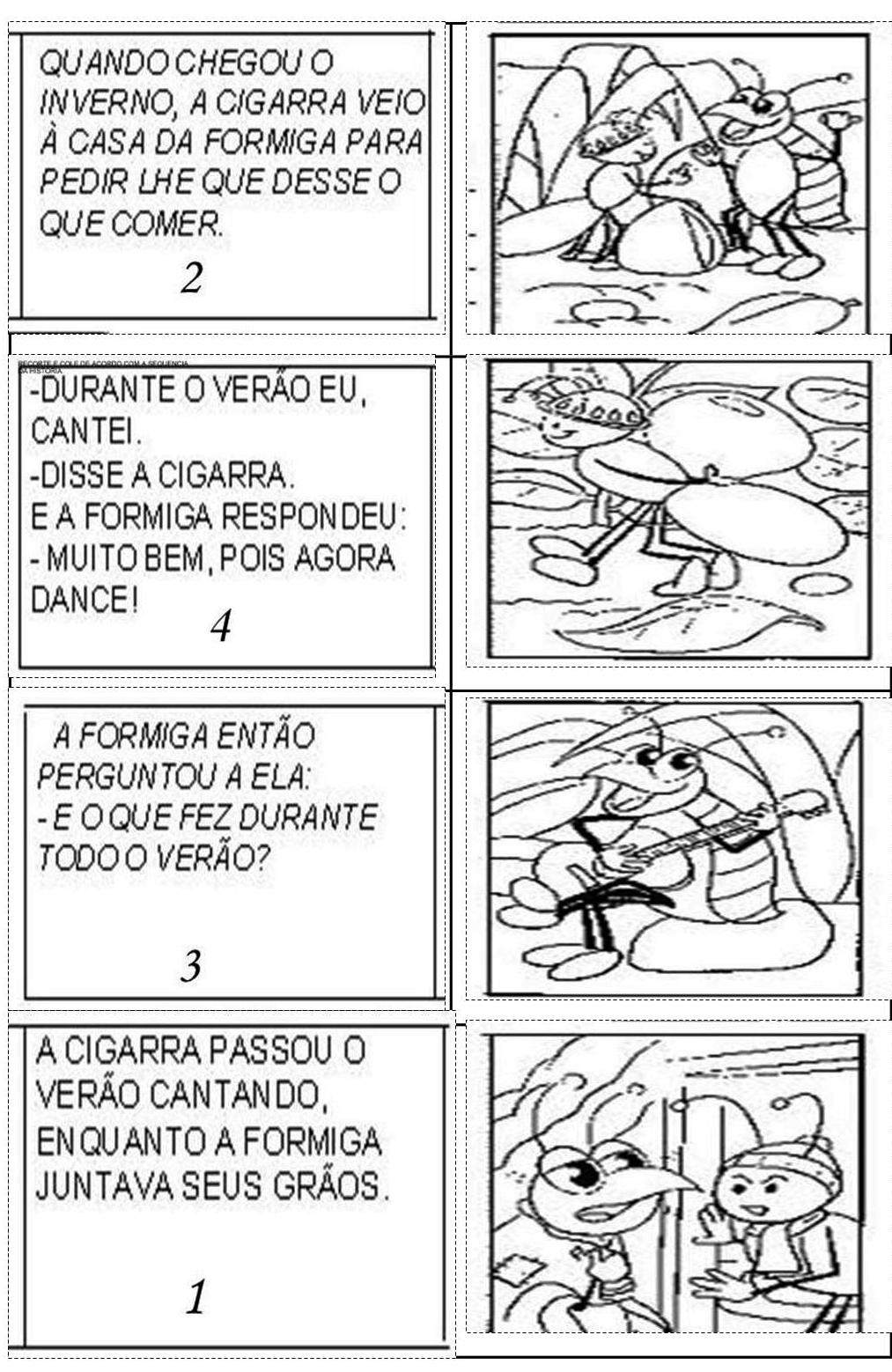 A Fábula Da Cigarra E A Formiga A Fábula Da Cigarra E A Formiga