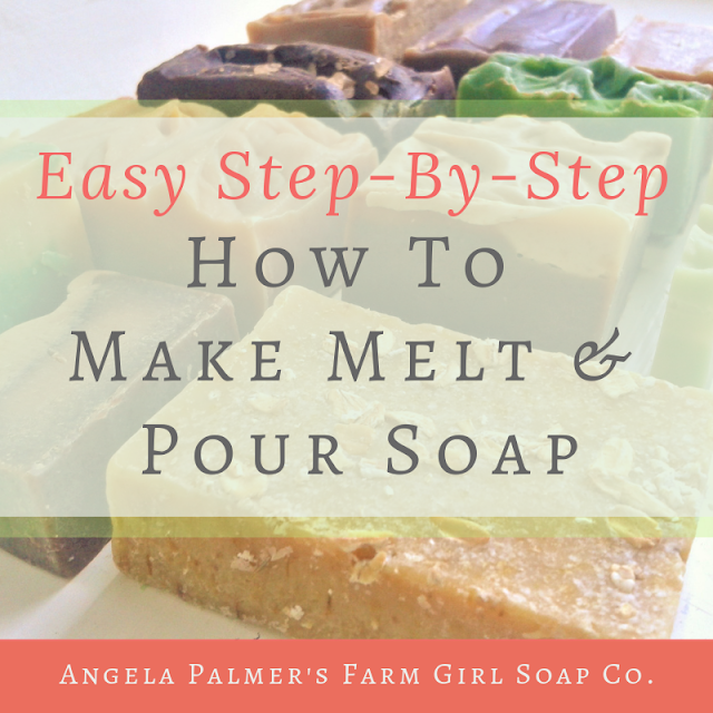 Ready to learn how to make melt and pour soap? These easy to follow step-by-step instructions will have you making your own beautiful handmade soap, even if you are a beginning soap maker. By Angela Palmer at Farm Girl Soap Co.