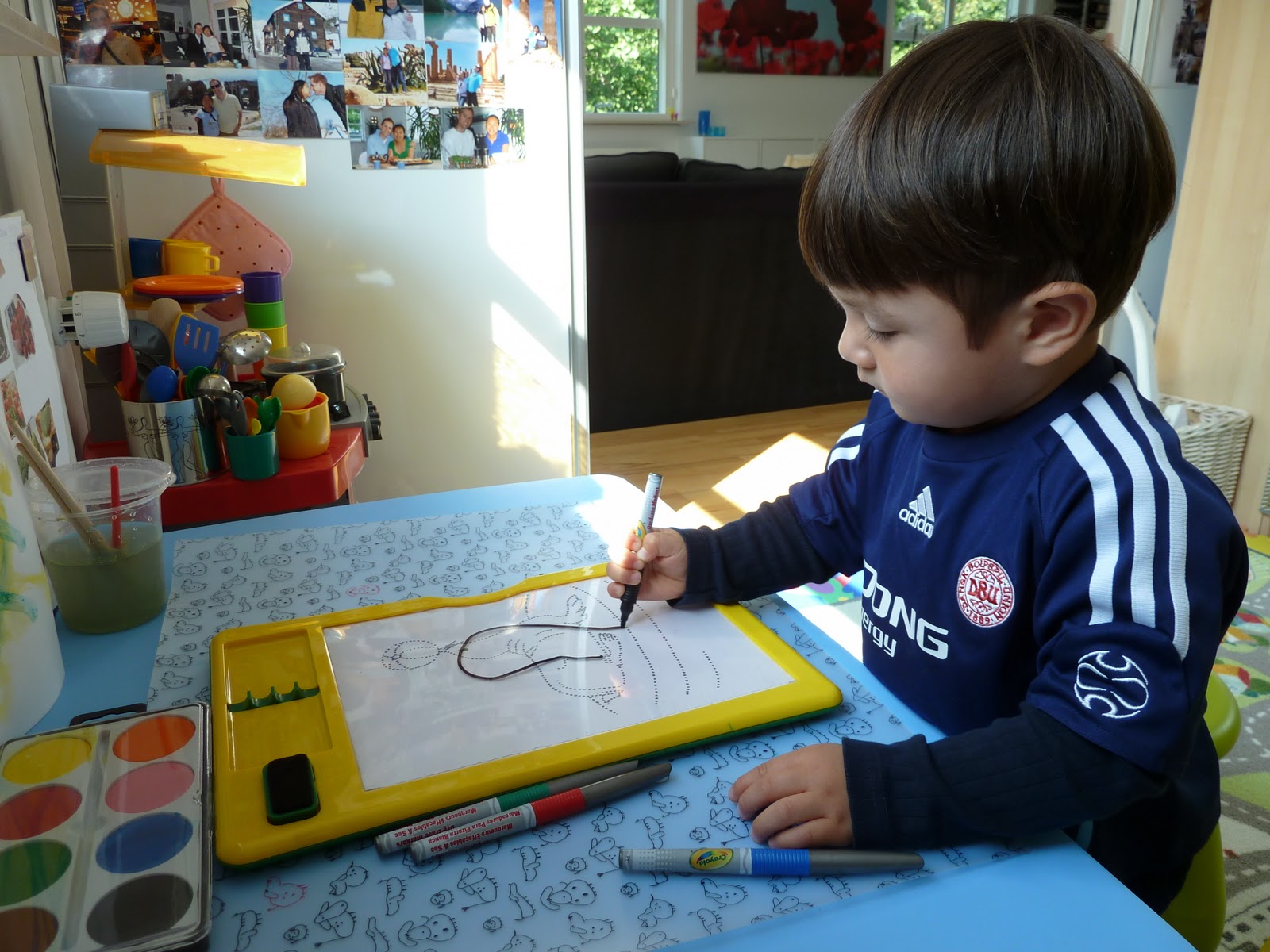 Family FECS Montessori Activity Practise Pencil Grip with Tracing