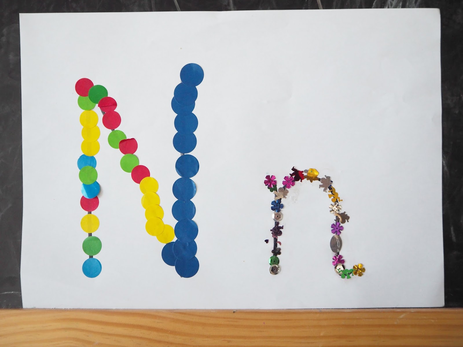 Dot Sticker Name Recognition Activity