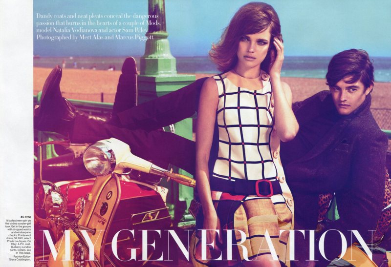 THEDAILYSTYLEPAGE: NATALIA VODIANOVA AND SAM RILEY FOR VOGUE US ...