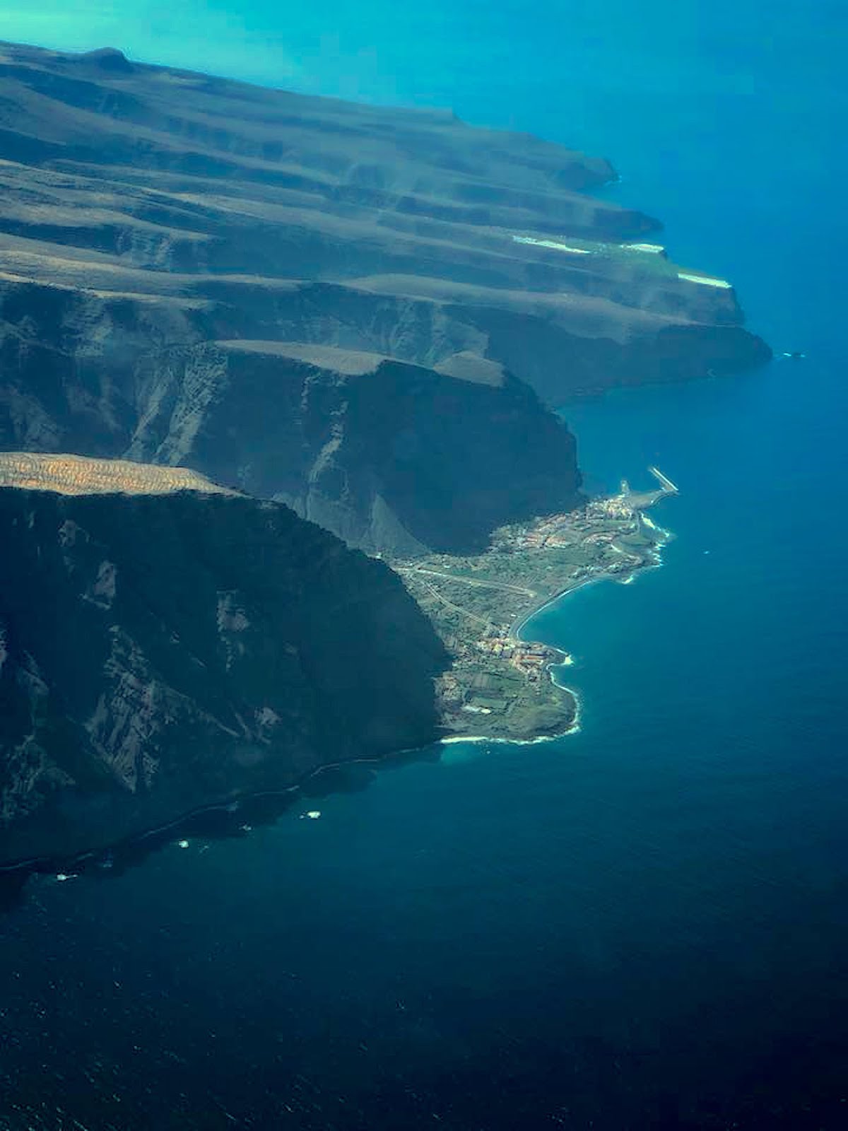 LA GOMERA ISLAND (Canary Islands) La Gomera's southwest from the air