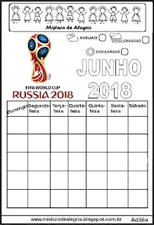 Calendário Calendário copa mundial 2018 Rússia