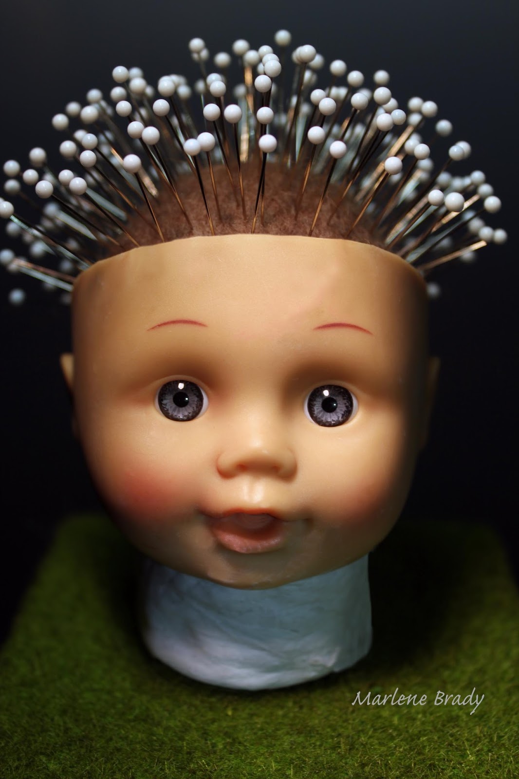 Marlene Brady Doll Head Pincushion