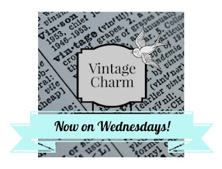 Vintage Charm weekly party button